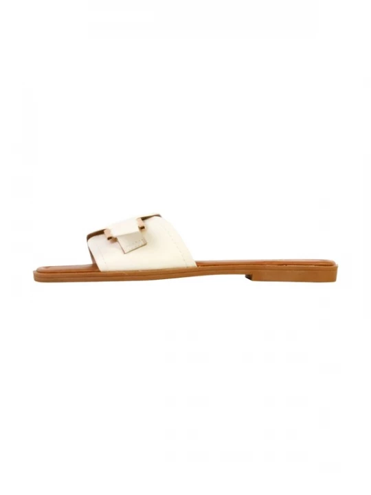 Foto van product Joia Sandaal 'Flache Sandalen zum Hineinschlüpfen' wit