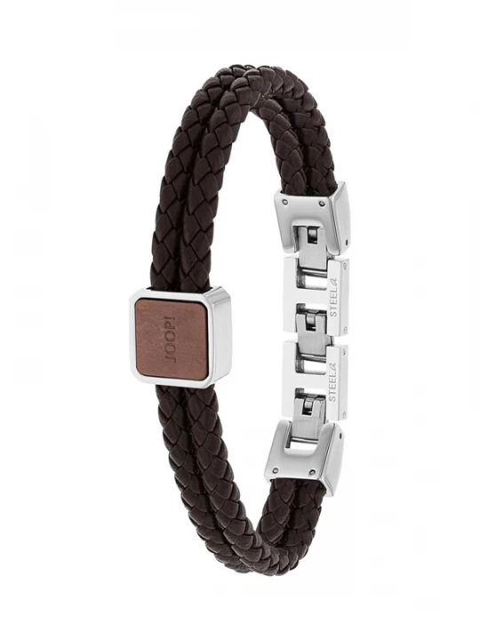 Foto van product JOOP! Armband bruin / zilver