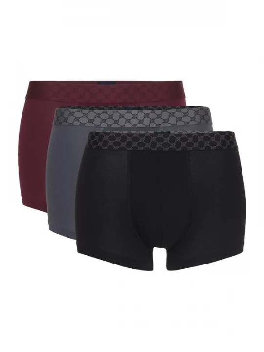 Foto van product JOOP! Boxershorts grafiet / donkerrood / zwart