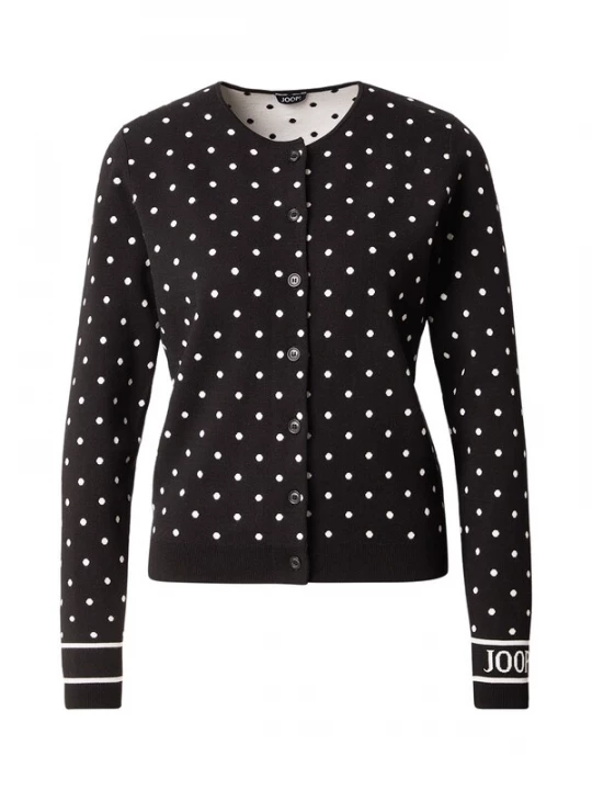 Foto van product JOOP! Gebreid vest 'Karli' zwart / wit