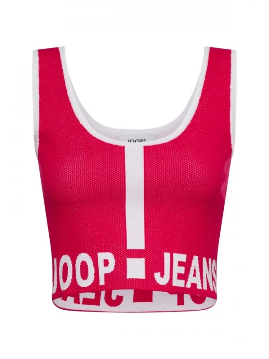 Foto van product JOOP! Jeans Gebreide top grenadine / wit
