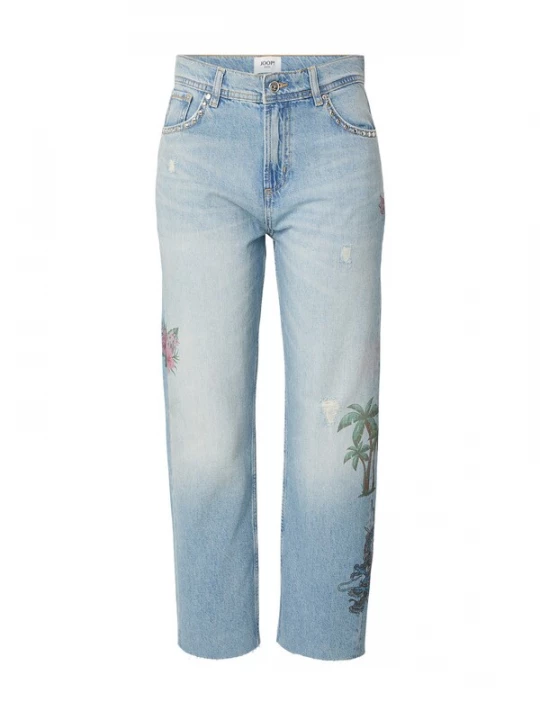 Foto van product JOOP! Jeans Jeans blauw denim / jade groen / magenta