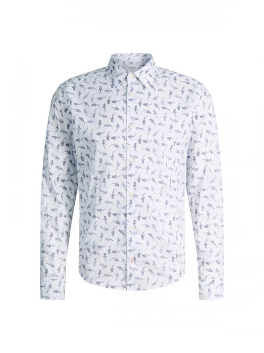 Foto van product JOOP! Jeans Overhemd aubergine / wit