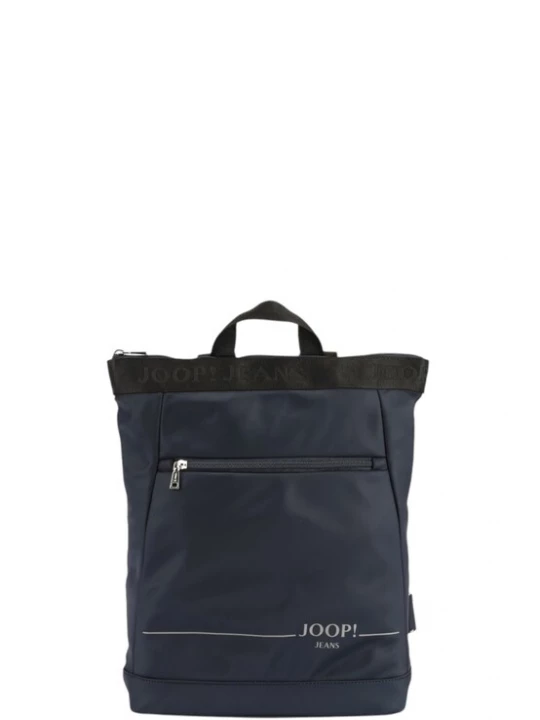 Foto van product JOOP! Jeans Rugzak 'Cartello Elva' donkerblauw / lichtgrijs / wit
