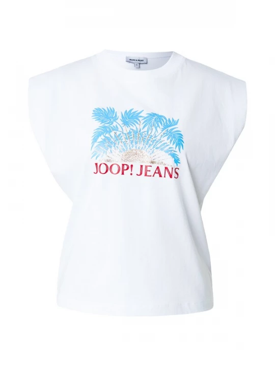 Foto van product JOOP! Jeans Shirt donkerbeige / azuur / grenadine / wit