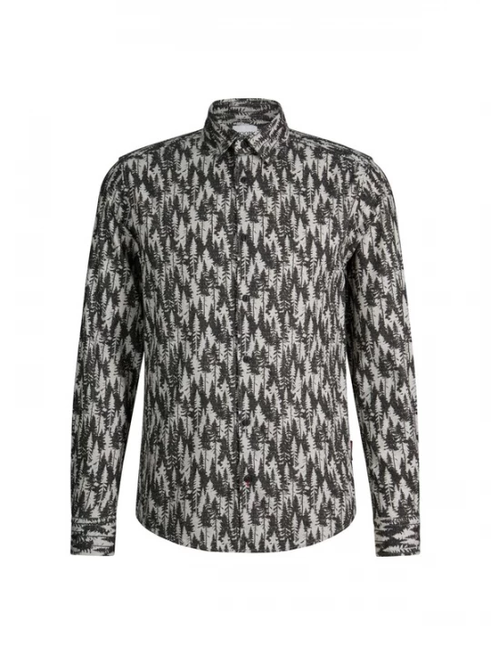 Foto van product JOOP! Jeans Zakelijk overhemd grijs / natuurwit