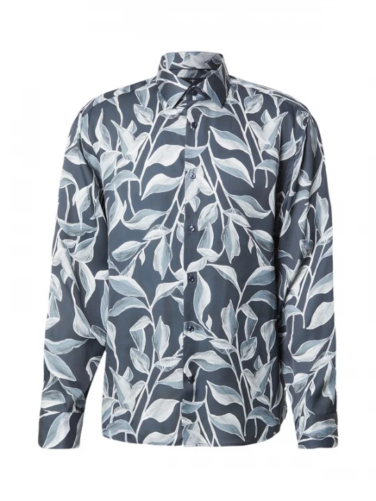 Foto van product JOOP! Overhemd cyaan blauw / pastelgroen / offwhite