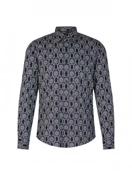 Foto van product JOOP! Overhemd donkerblauw / wit