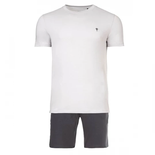 Foto van product JOOP! Pyjama kort grijs / wit