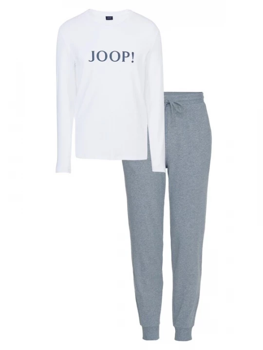 Foto van product JOOP! Pyjama lang 'Comfort' grijs / wit