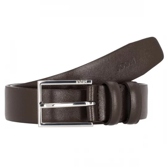 Foto van product JOOP! Riem donkerbruin / zilver