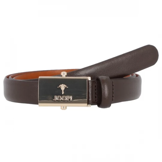 Foto van product JOOP! Riem kastanjebruin / chocoladebruin / goud