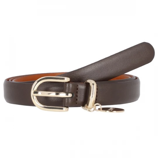 Foto van product JOOP! Riem kastanjebruin / mokka / goud