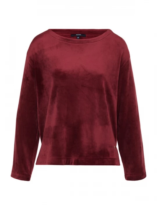Foto van product JOOP! Shirt ' Velvet Oversized ' donkerrood