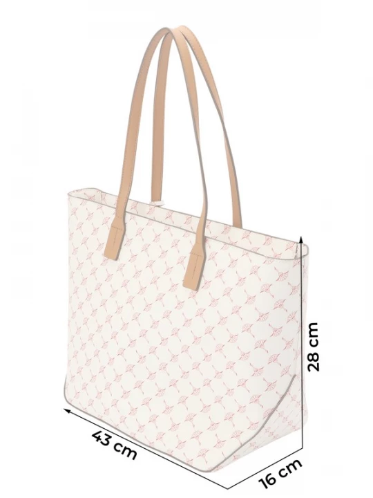 Foto van product JOOP! Shopper 'Flora 1.0 Corelie' camel / lichtbeige / bourgogne