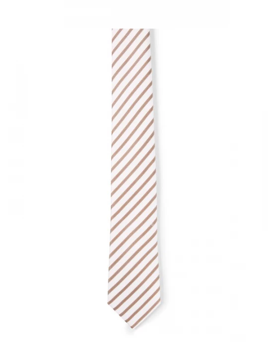 Foto van product JOOP! Stropdas camel / wit