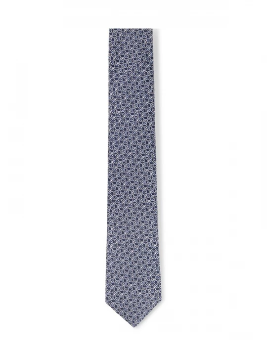 Foto van product JOOP! Stropdas navy / lichtblauw / wit