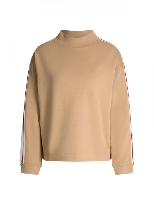 Foto van product JOOP! Trui beige / cappuccino / rood