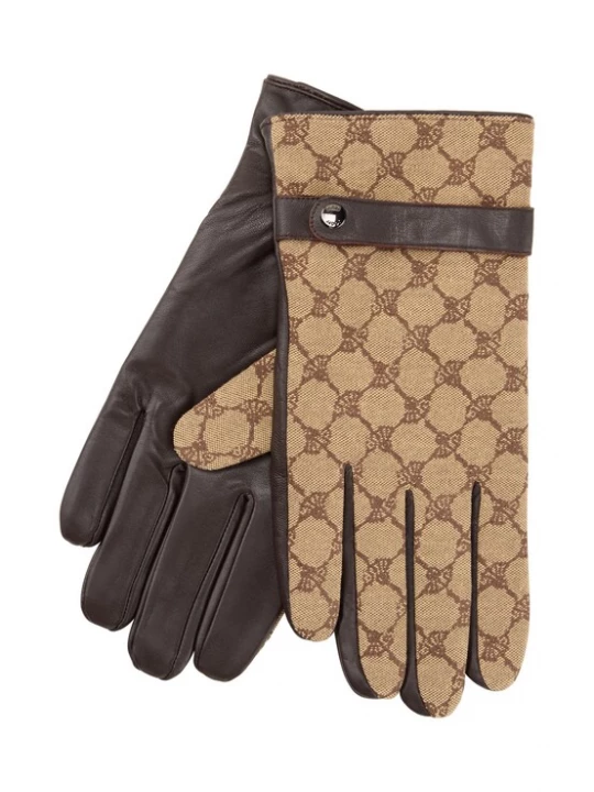 Foto van product JOOP! Vingerhandschoenen beige / donkerbruin
