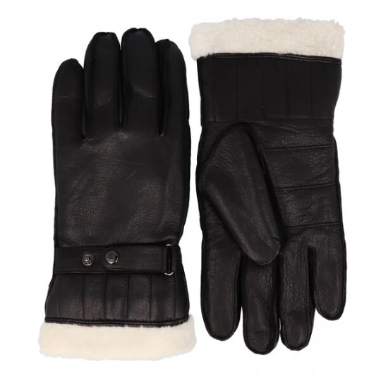 Foto van product JOOP! Vingerhandschoenen zwart / wolwit
