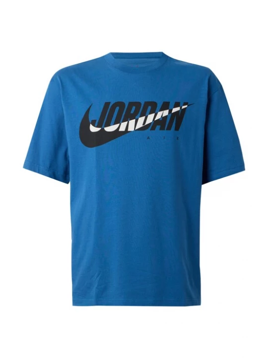 Foto van product Jordan Shirt 'Brooklyn Essentials' blauw gemêleerd / zwart / wit