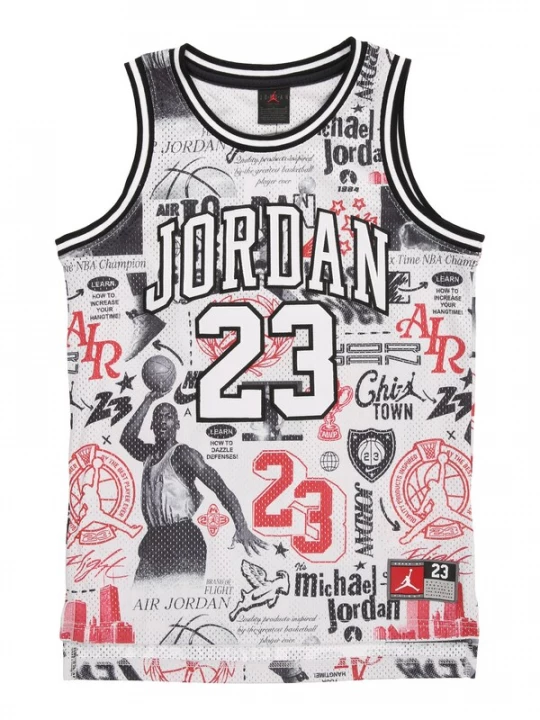 Foto van product Jordan Shirt grijs / rood / zwart / wit