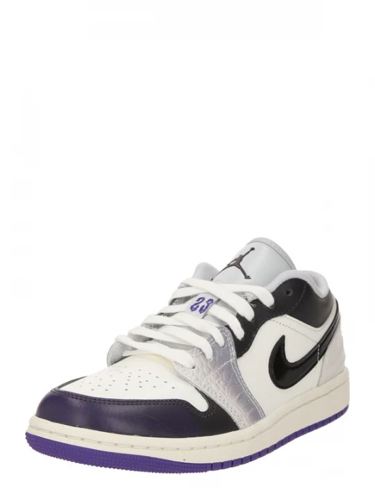 Foto van product Jordan Sneakers laag 'Air Jordan 1' aubergine / zwart / zilver / wit