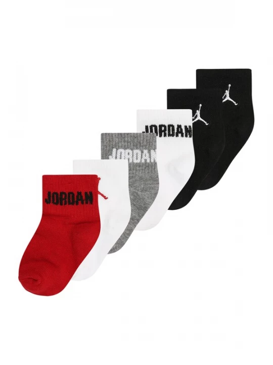 Foto van product Jordan Sokken 'EVERYDAY ESS' grijs gemêleerd / rood / zwart / wit