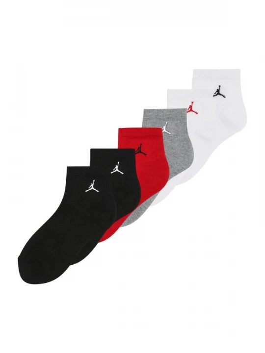 Foto van product Jordan Sokken 'EVERYDAY ESSENTIALS' grijs gemêleerd / rood / zwart / wit