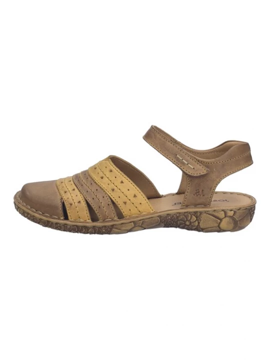 Foto van product JOSEF SEIBEL Sandaal 'Rosalie 33' donkerbeige / geel