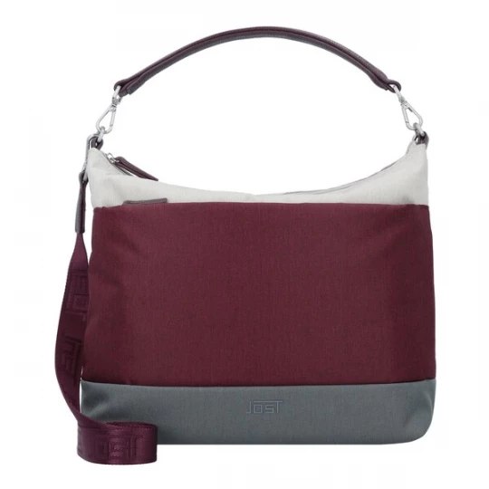 Foto van product JOST Schoudertas grijs / bordeaux / wit