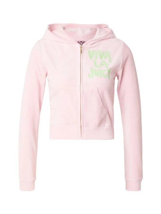 Foto van product Juicy Couture Sweatvest 'VIVA LA JUICY ' groen / rosa