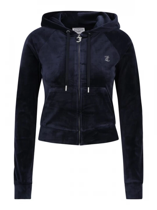 Foto van product Juicy Couture Tall Sweatvest 'MADISON' donkerblauw / zilver
