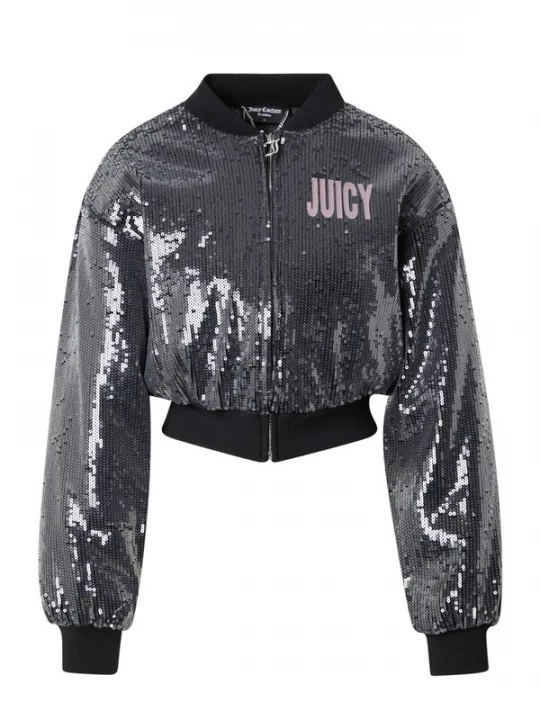 Foto van product Juicy Couture Tussenjas 'CHOOSE JUICY' mauve / zwart / zilver