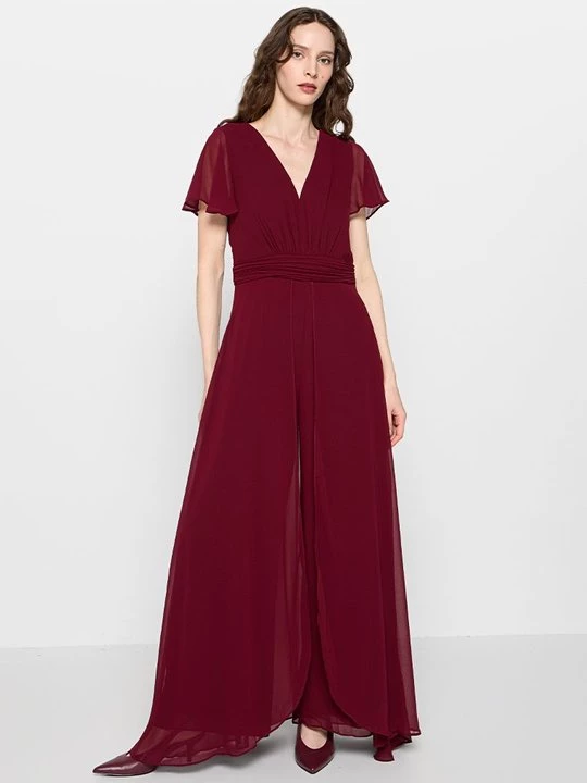 Foto van product Jumpsuit Apart Glamour bordeauxrood