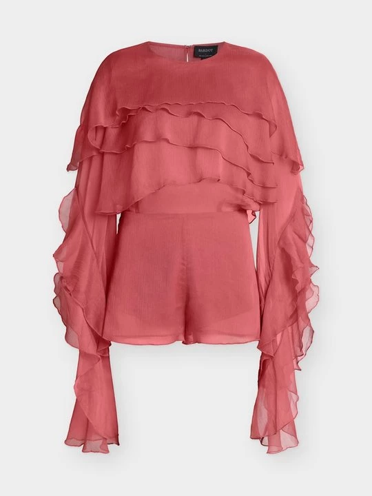 Foto van product Jumpsuit bardot donkerroze