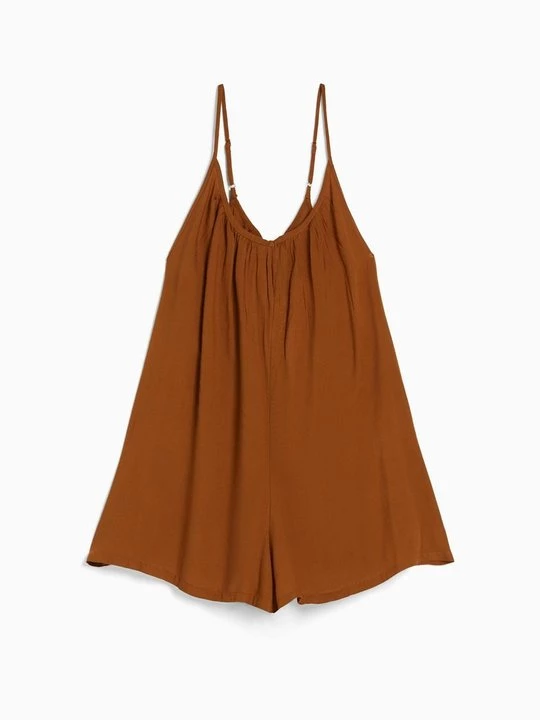 Foto van product Jumpsuit Bershka donkerbruin