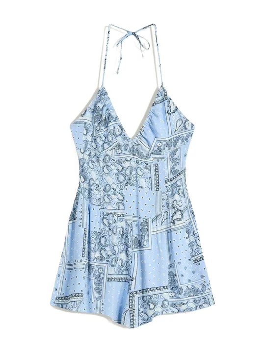Foto van product Jumpsuit Bershka lichtblauw