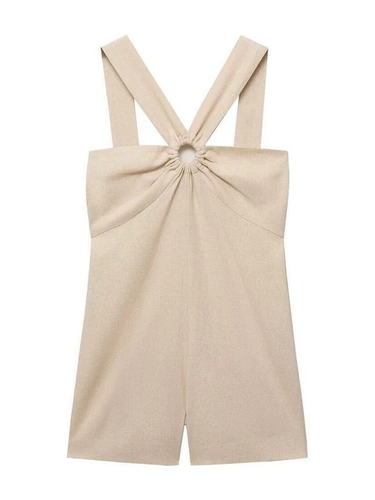 Foto van product Jumpsuit Mango zandkleur