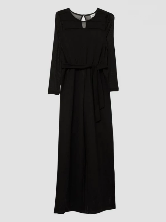 Foto van product Jumpsuit met elastiek en details van mesh s.Oliver zwart