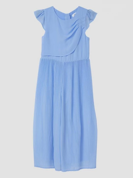 Foto van product Jumpsuit met volantmouwen en plooien s.Oliver blauw
