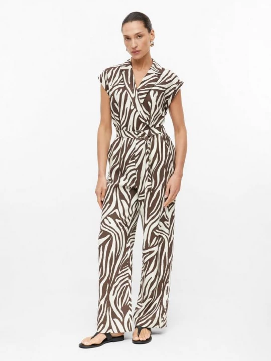 Foto van product Jumpsuit van linnenmix met elastische tailleband s.Oliver