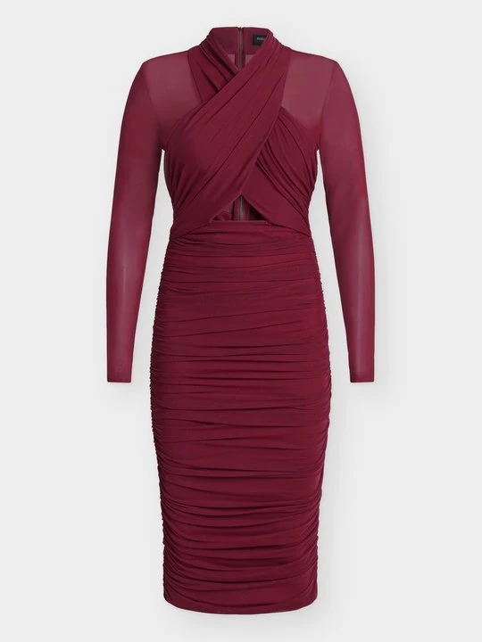 Foto van product Jurk bardot donkerrood