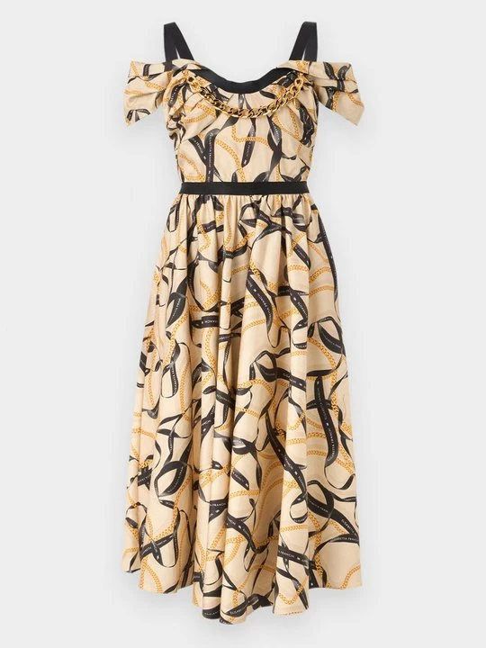 Foto van product Jurk Elisabetta Franchi lichtgeel
