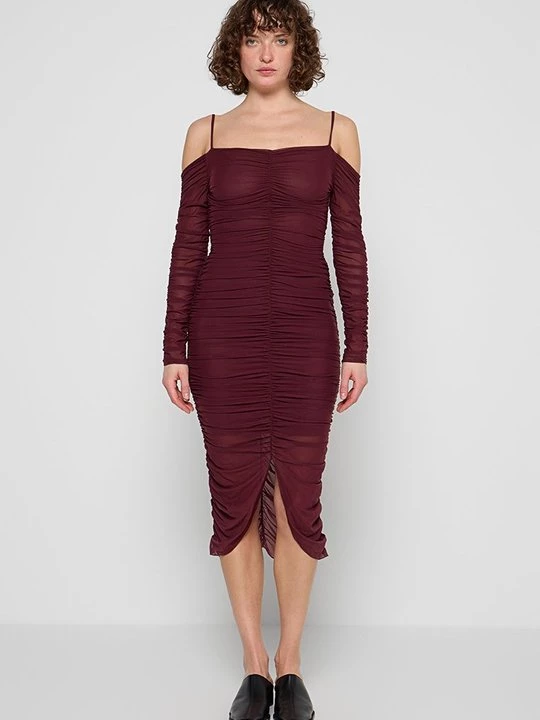 Foto van product Jurk Ganni bordeauxrood