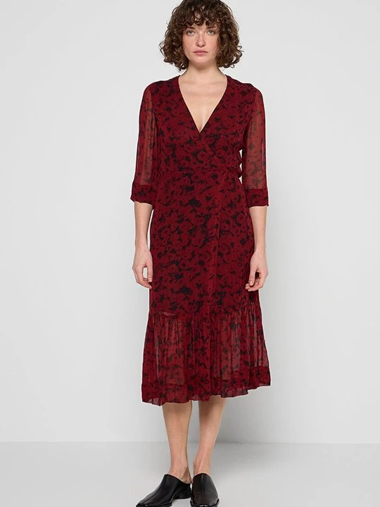 Foto van product Jurk Ganni bordeauxrood