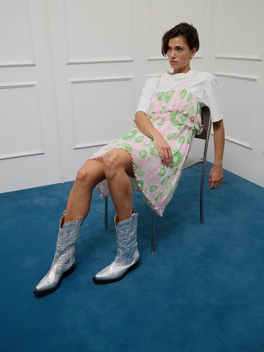 Foto van product Jurk Ganni donkerroze