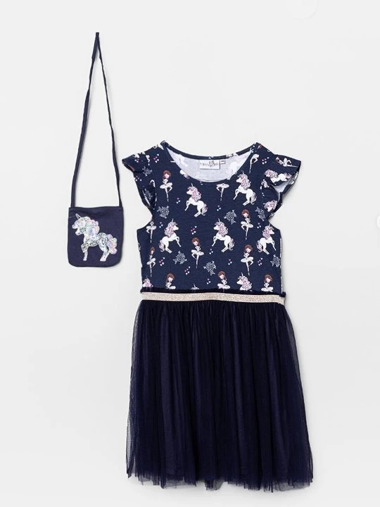 Foto van product Jurk Happy Girls donkerblauw