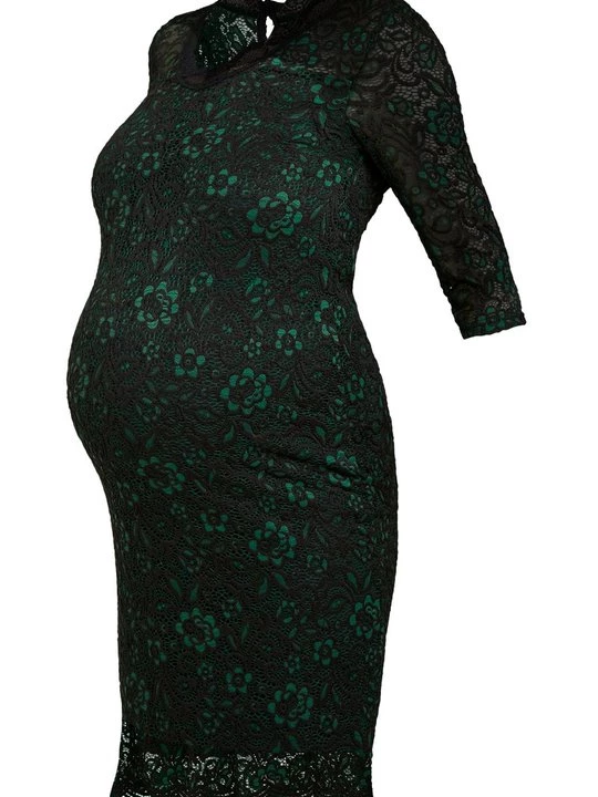 Foto van product Jurk Mamalicious donkergroen