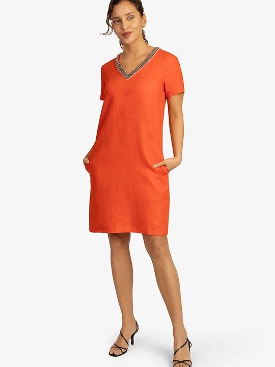 Foto van product Jurk MINT & MIA koraalrood